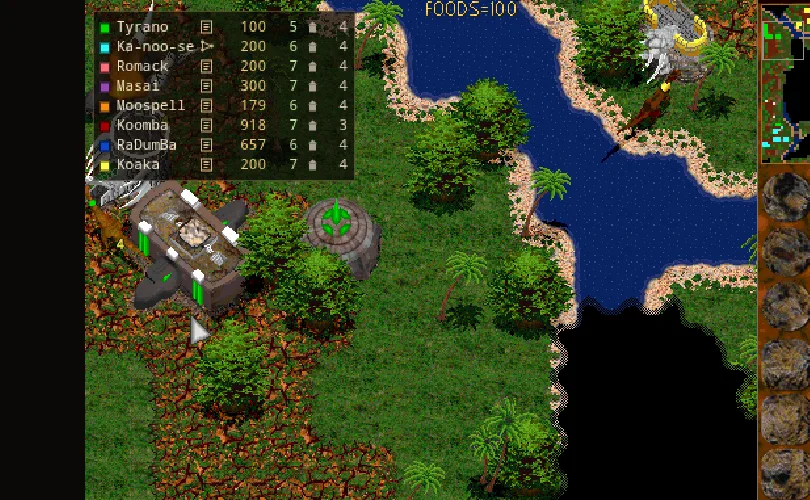 Eight computers fighting on one map